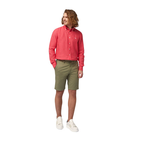 Harmont & Blaine Bermuda Bermuda Uomo in cotone stretch Militare P24-HARMONT & BLAINEBRL022053370-601-50 - Francavilla Moda